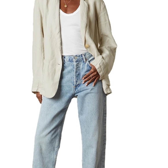 Velvet by Graham & Spencer Jackets & Blazers - Velvet by Graham & Spencer Cassie Heavy Linen Blazer